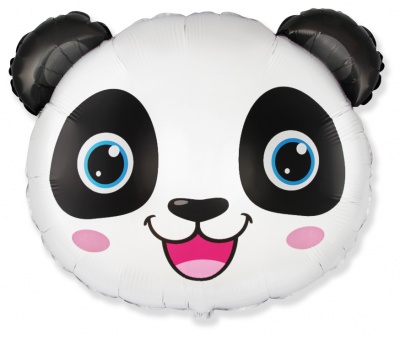 Panda Head 25'' Super Shape Foil Balloon